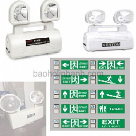 bảng báo giá đèn exit sự cố lối thoát hiểm kentom