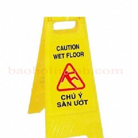 Biển cảnh báo chú y sàn ướt trơn trượt